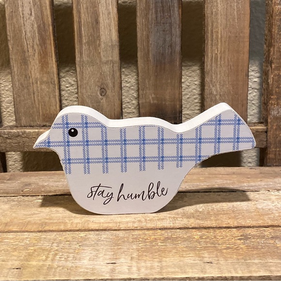 Bird Decor For Tier Trays, Bird Tabletop Wood Signs Set Of 3, Shelf Bird Decor - Picture 8 of 16